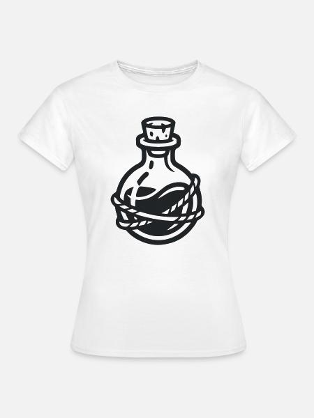 Zaubertrank Flasche Icon - Frauen T-Shirt - Weiß