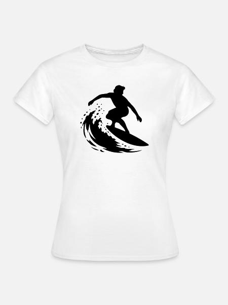 Surf - Frauen T-Shirt - Weiß