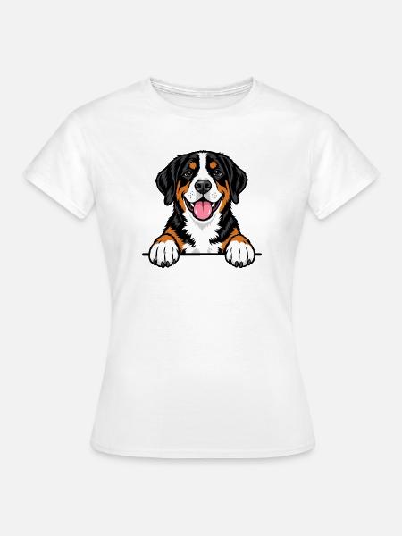 Grosser Schweizer Sennenhund - Frauen T-Shirt - Weiß