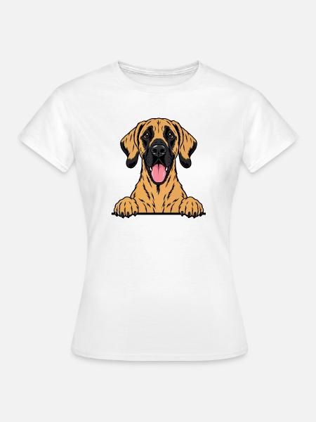 Deutsche Dogge - Frauen T-Shirt - Weiß