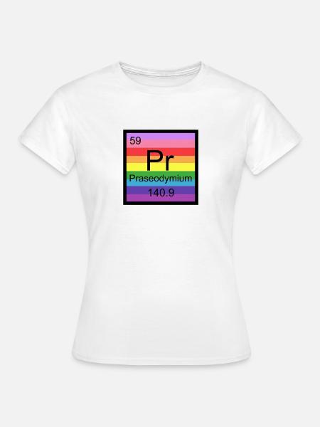 Praseodymium Pride - Frauen T-Shirt - Weiß