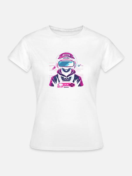Gaming 90er Jahre - Frauen T-Shirt - Weiß