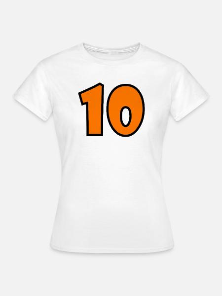 10 - Frauen T-Shirt - Weiß
