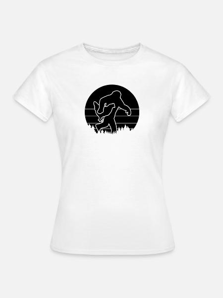 Bigfoot Huhn Humor - Frauen T-Shirt - Weiß