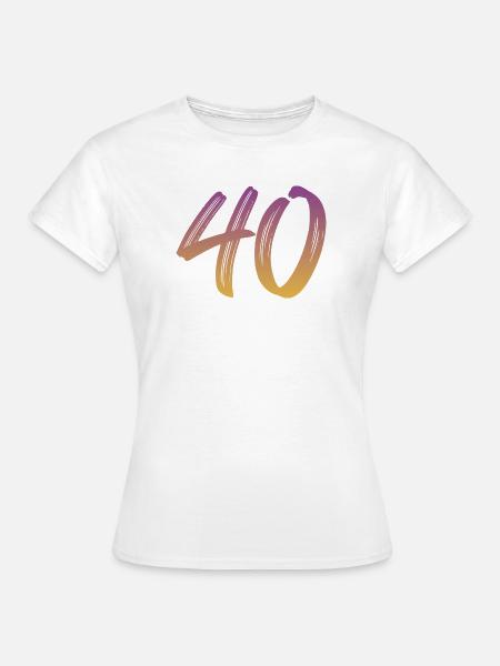 40 - Frauen T-Shirt - Weiß
