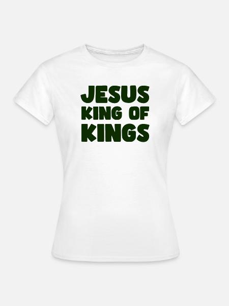 Jesus König der Könige - Frauen T-Shirt - Weiß