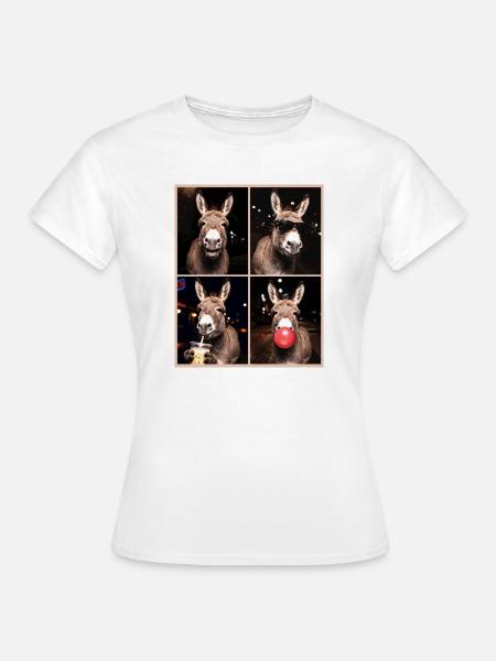 Donkey Esel - Frauen T-Shirt - Weiß