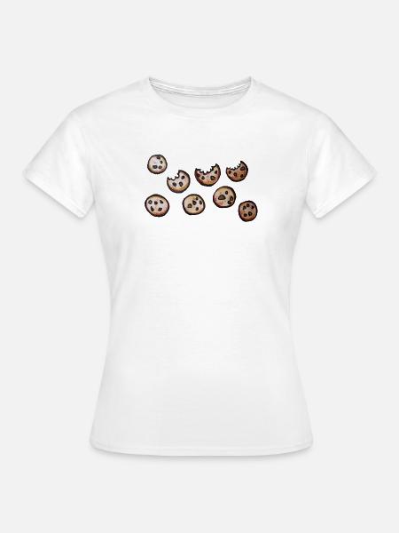 Freche, mundgerechte Kekse - Frauen T-Shirt - Weiß