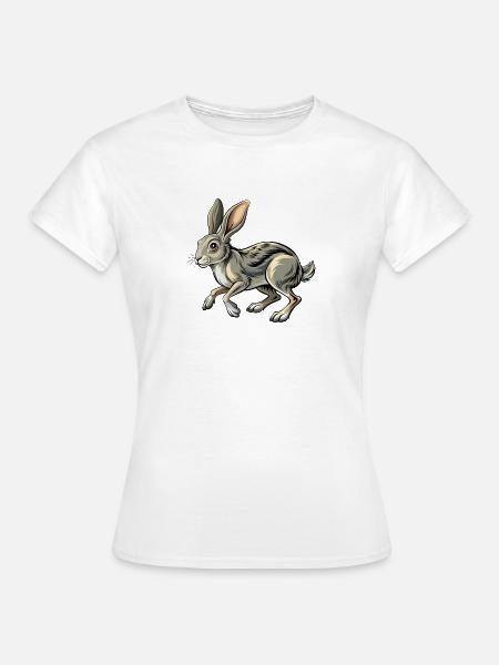 Running Rabbit - Frauen T-Shirt - Weiß