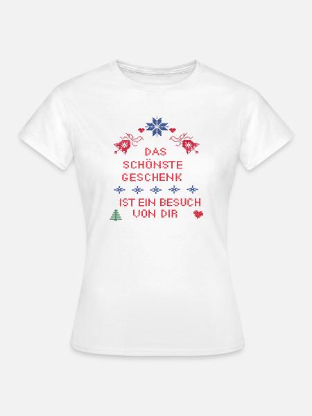 Geschenk Weihnachten - Frauen T-Shirt - Weiß