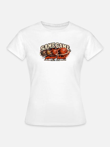 Basketball - Frauen T-Shirt - Weiß