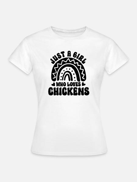 Huhn Spruch Boho Style - Frauen T-Shirt - Weiß