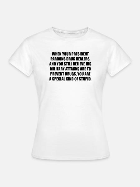 PRESIDENT PARDON - Frauen T-Shirt - Weiß