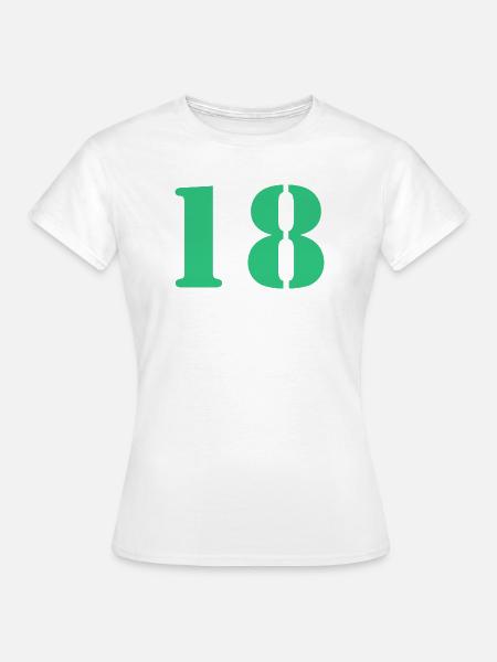 18 - Frauen T-Shirt - Weiß