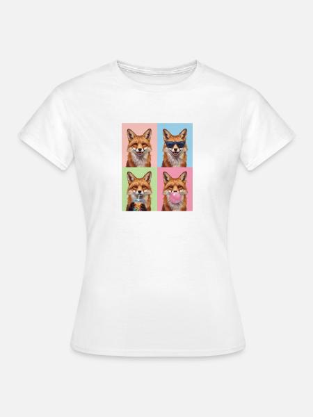 Füchse Fuchs - Frauen T-Shirt - Weiß