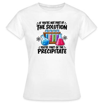 Lustige Chemie-Wissenschaftslehrerin Labor-Geek-Kunst - Frauen T-Shirt - Weiß - Vorne - AI Model Female 172 dark (172cm)