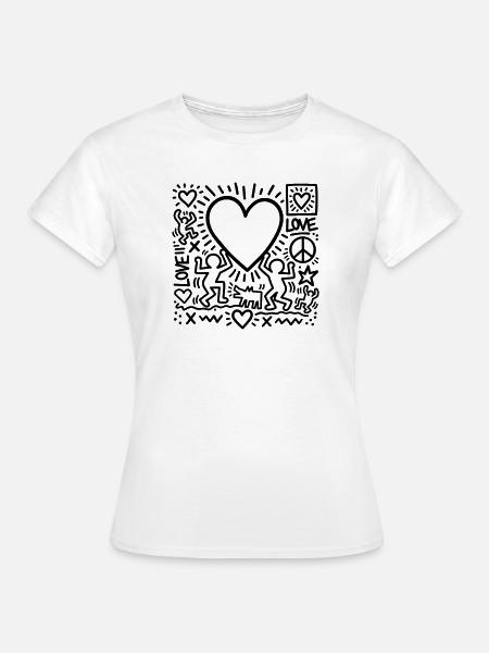 LOVE - Frauen T-Shirt - Weiß