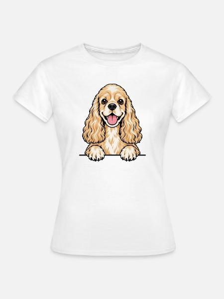 American Cocker Spaniel - Frauen T-Shirt - Weiß