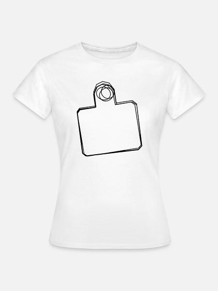 Schneidebrett handgezeichnet - Frauen T-Shirt - Weiß