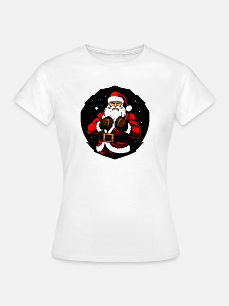 Kämpfer Christmas - Frauen T-Shirt - Weiß