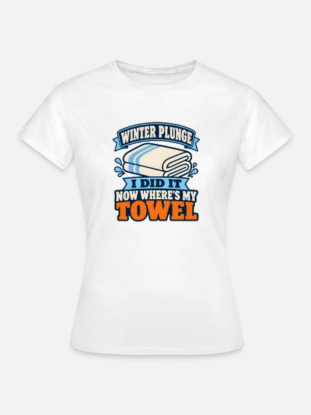 Winter Sprung Kaltwasser-challenge Schwimmfinisher - Frauen T-Shirt - Weiß