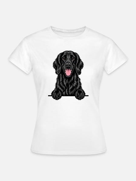 Flat Coated Retriever - Frauen T-Shirt - Weiß