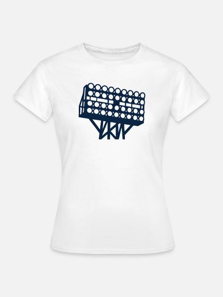 Stadion Flutlicht Grafik - Frauen T-Shirt - Weiß