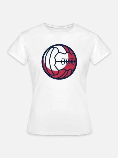 Retro Fussball Lederball Icon - Frauen T-Shirt - Weiß