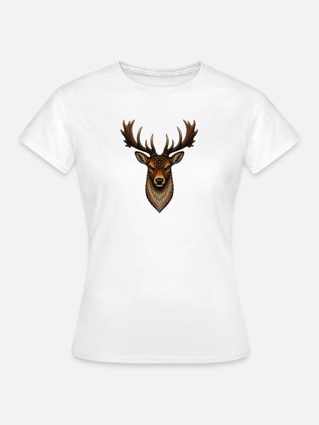 Damhirsch - Frauen T-Shirt - Weiß