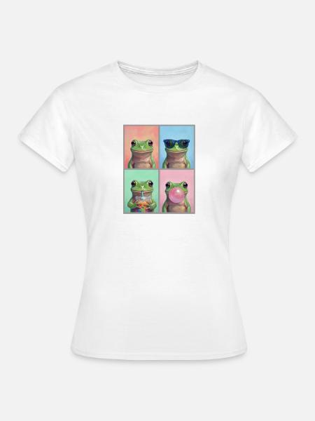 Frösche Frosch - Frauen T-Shirt - Weiß