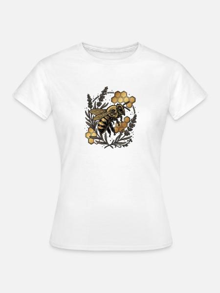 Goldene Imker Biene - Frauen T-Shirt - Weiß