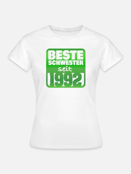 Schwester 1992 - Frauen T-Shirt - Weiß