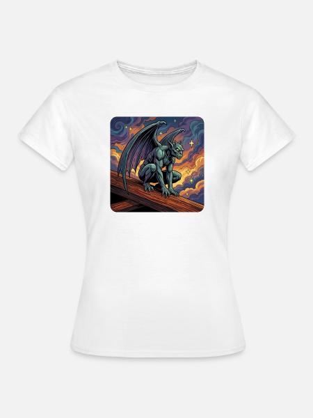 Gargoyle auf Sunset Ridge - Frauen T-Shirt - Weiß