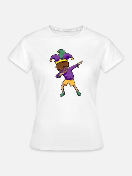 Mardi Gras Tänzer - Frauen T-Shirt - Weiß