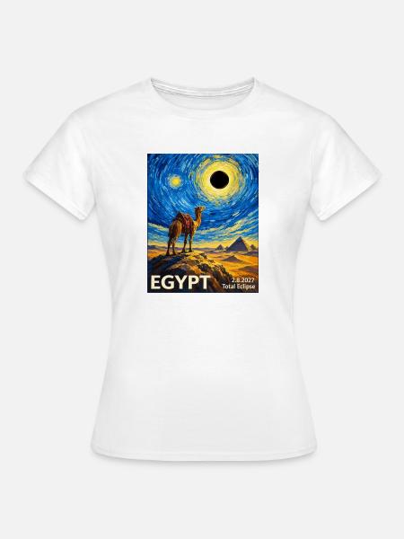 Ägypten Mondfinsternis 2027 - Frauen T-Shirt - Weiß
