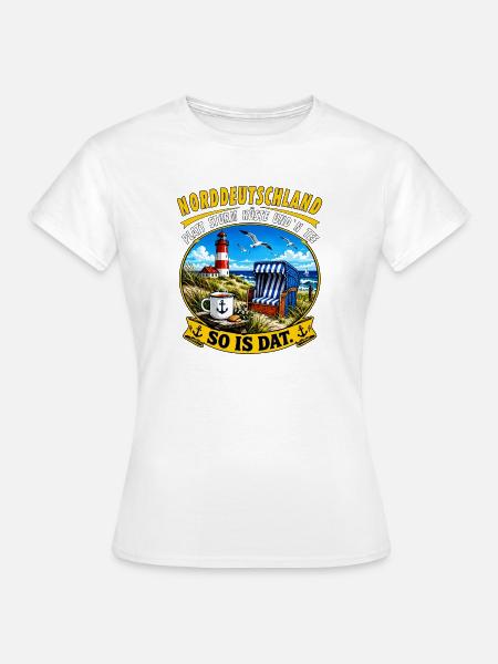OSTFRIESLAND - Frauen T-Shirt - Weiß