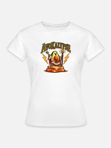 Avocado Apokalypse Motiv - Frauen T-Shirt - Weiß