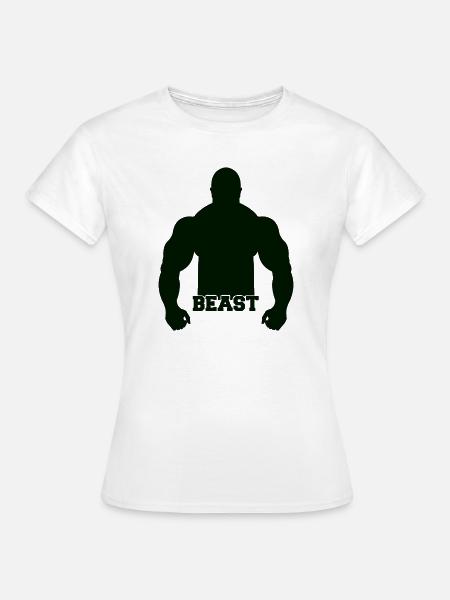 Beast Silhouette Kraft - Frauen T-Shirt - Weiß