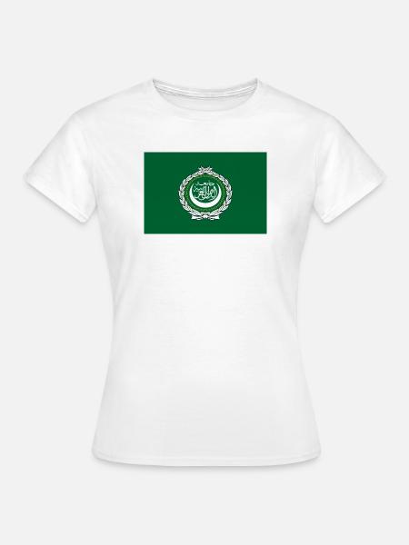 Arabische Liga – Flagge - Frauen T-Shirt - Weiß