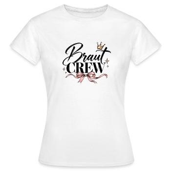Braut Crew Junggesellinnenabschied - Frauen T-Shirt - Weiß - Vorne - AI Model Female 172 dark (172cm)