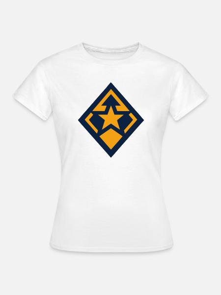 Stern Raute Gilden Wappen - Frauen T-Shirt - Weiß