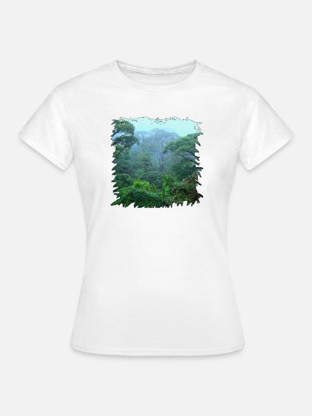 Regenwald Morgendunst - Frauen T-Shirt - Weiß