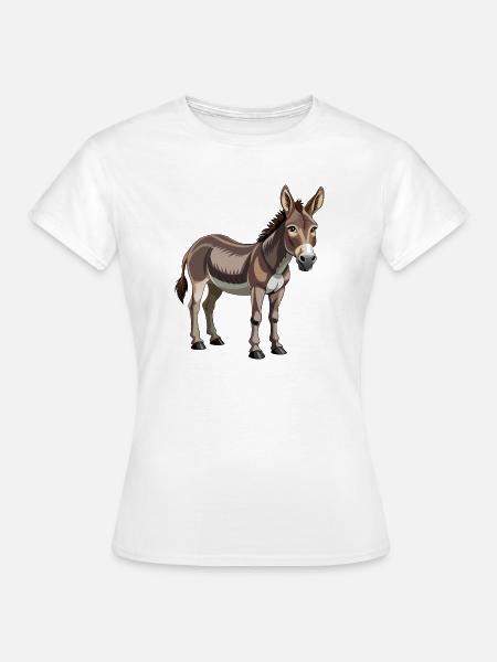 Esel - Frauen T-Shirt - Weiß