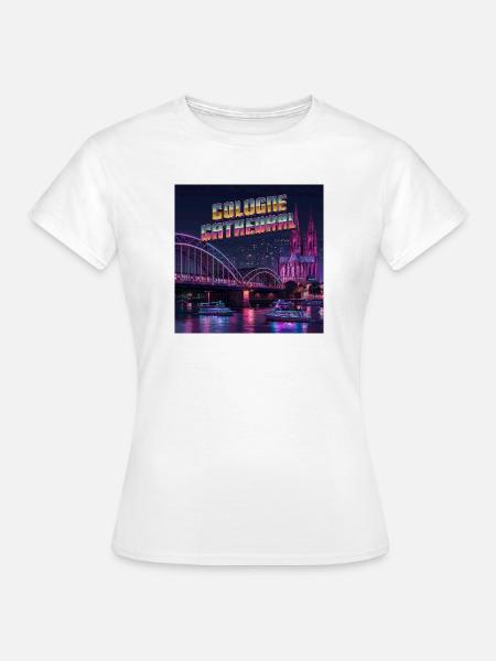 Kölner Dom - Frauen T-Shirt - Weiß