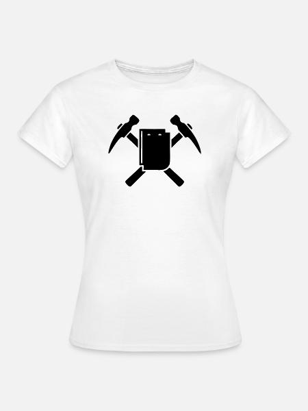Bergmann Schlaegel Buch Logo - Frauen T-Shirt - Weiß