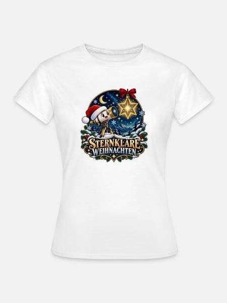 Sternklar Weihnachten - Frauen T-Shirt - Weiß