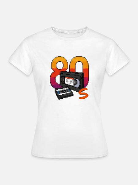 80er Retro - Frauen T-Shirt - Weiß