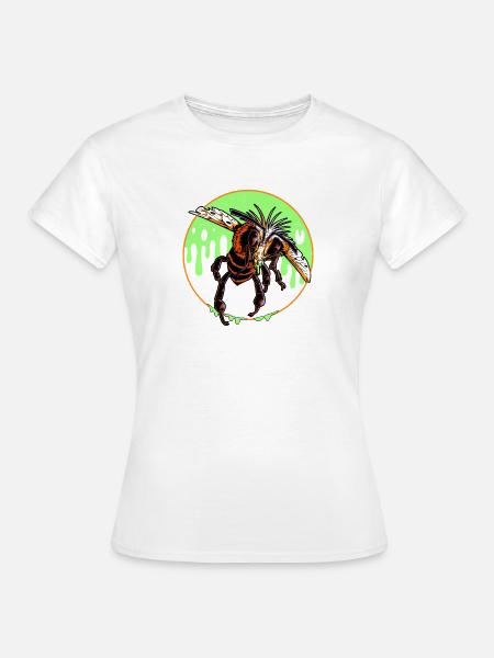 Halloween Bee (Version ohne Text) - Frauen T-Shirt - Weiß