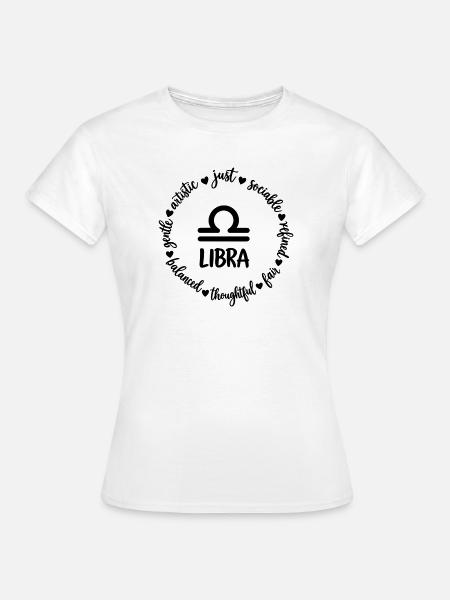 Lobra-Tierkreis-Astrologie-Horoskop-Design - Frauen T-Shirt - Weiß