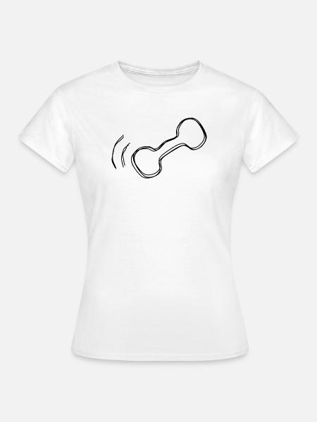 Telefonhörer handgezeichnet - Frauen T-Shirt - Weiß